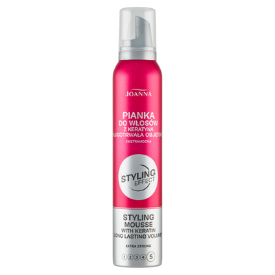 Joanna Styling Effect Extra Strong Hair Mousse with Keratin 150ml