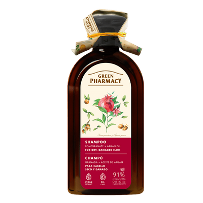 Green Pharmacy Shampoo for Dry and Brittle Hair Argan Oil and Pomegranate 350ml