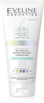 Eveline 6 Ceramides Moisturizing Gel-Emulsion for Cleansing and Make-up Removal for All Skin Types 150ml