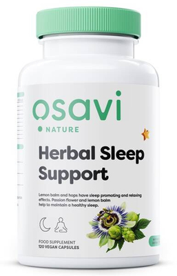 Osavi Herbal Sleep Support Melatonin Free 120 vegan caps for relaxation and healthy sleep