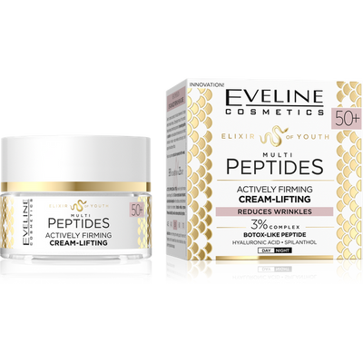 Eveline Elixir Of Youth Multi Peptides Actively Firming Cream-Lifting for Mature Skin 50+ 50ml