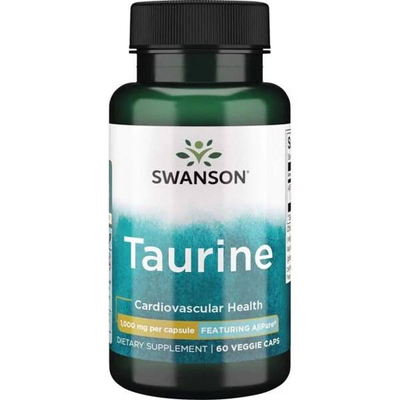 Swanson Taurine 1000mg 60 Capsules