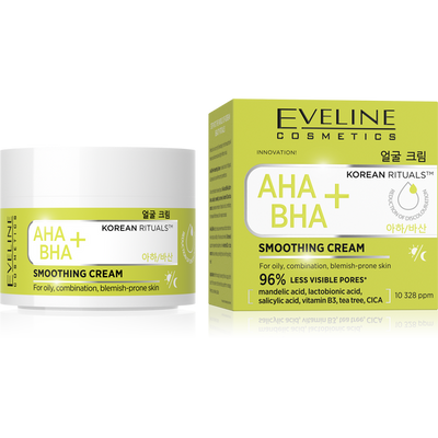 Eveline Korean Rituals AHA BHA+ Smoothing Cream for Oily Combination and Problematic Skin 50ml