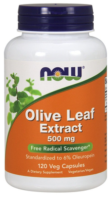Now Foods Olive Leaf Extract 500mg Supports Cardiovascular System 120 Vcapsules
