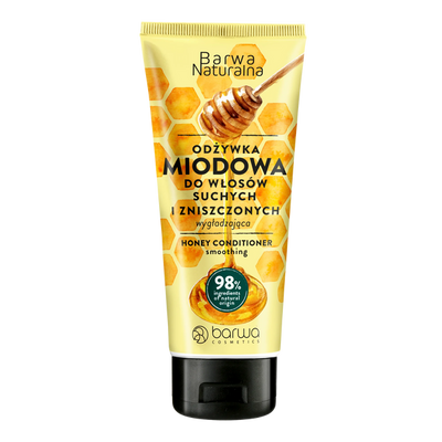 Barwa Natural Smoothing Honey Conditioner for Damaged and Brittle Hair 200ml