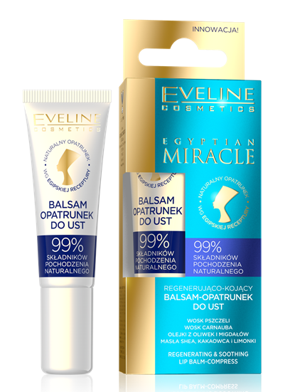 Eveline Egyptian Miracle Regenerating and Soothing Lip Balm 12ml