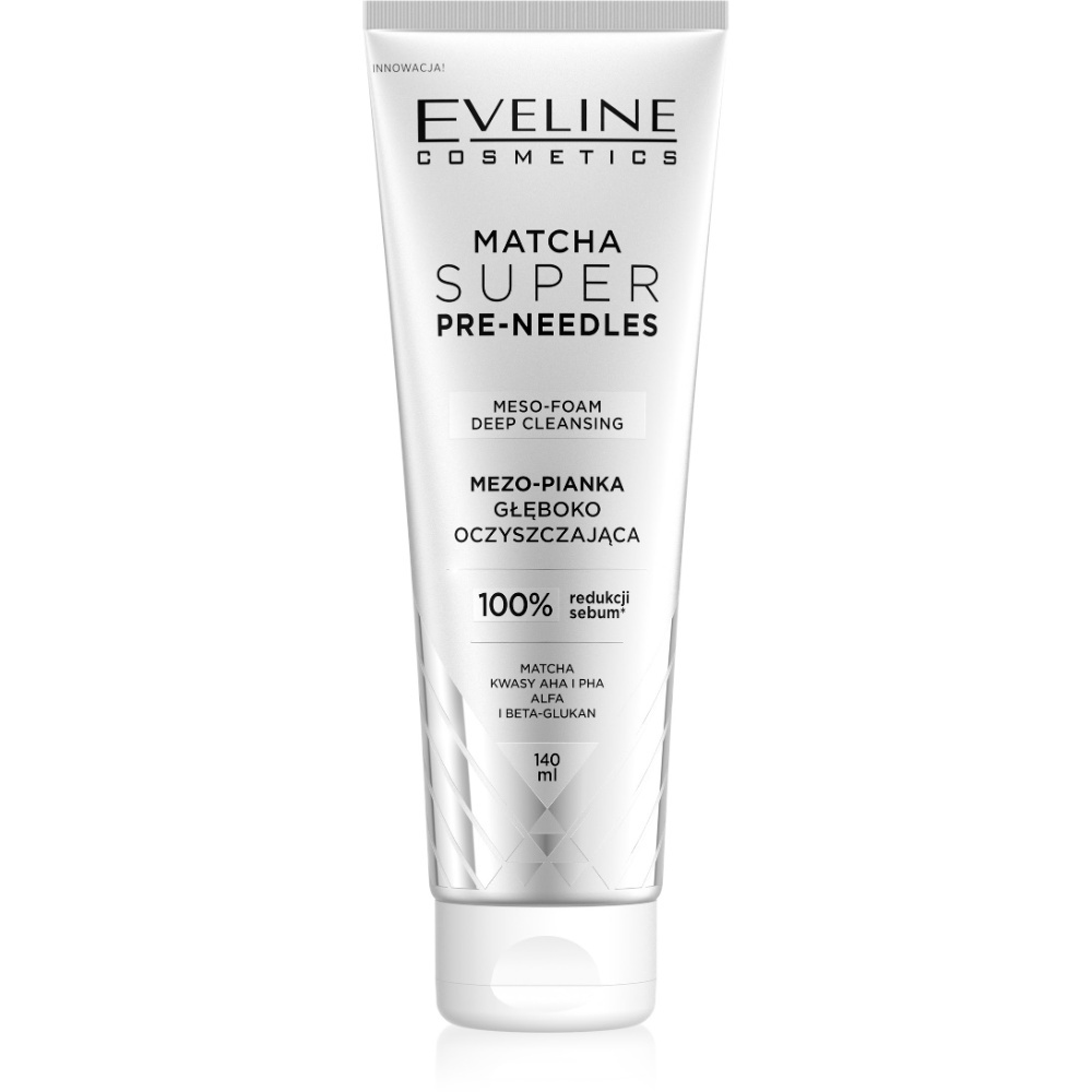 Eveline Super Pre-Needles Matcha deep cleansing foam meso 140 ml