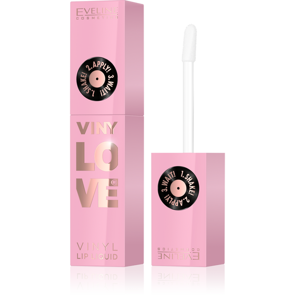 Eveline VinyLove Liquid Vinyl Lipstick with Gloss Effect No. 01 Pinky 4ml