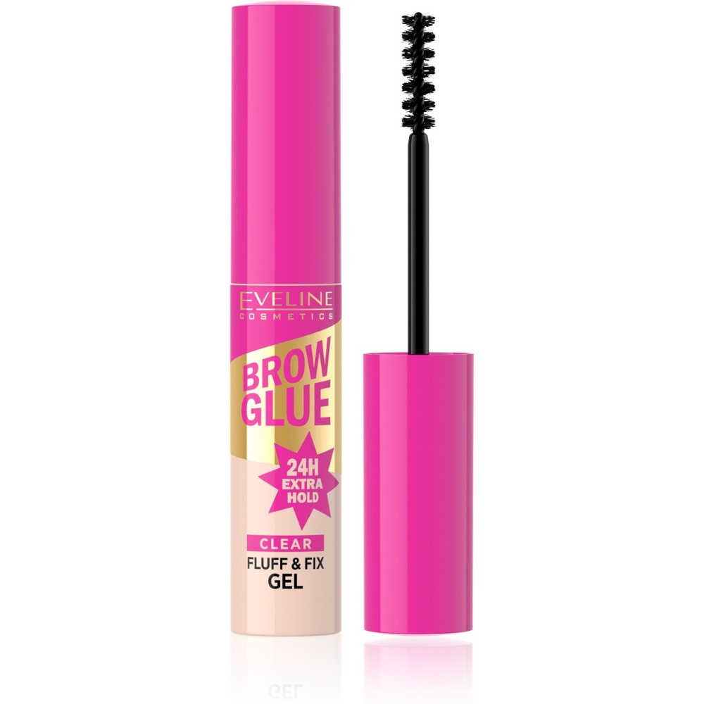 Eveline Brow Glue Fluff & Fix clear eyebrow gel 6 ml