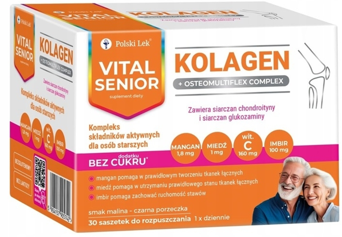 Vital Senior Collagen Support for Joints Bones and Skin 30 Sachets