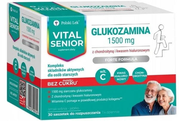 Vital Senior Glucosamine 1500 mg Joint Support for Elderly 30 Sachets
