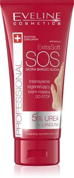 Eveline Extra Soft SOS Intensively Regenerating Cream Foot Mask Urea 100ml