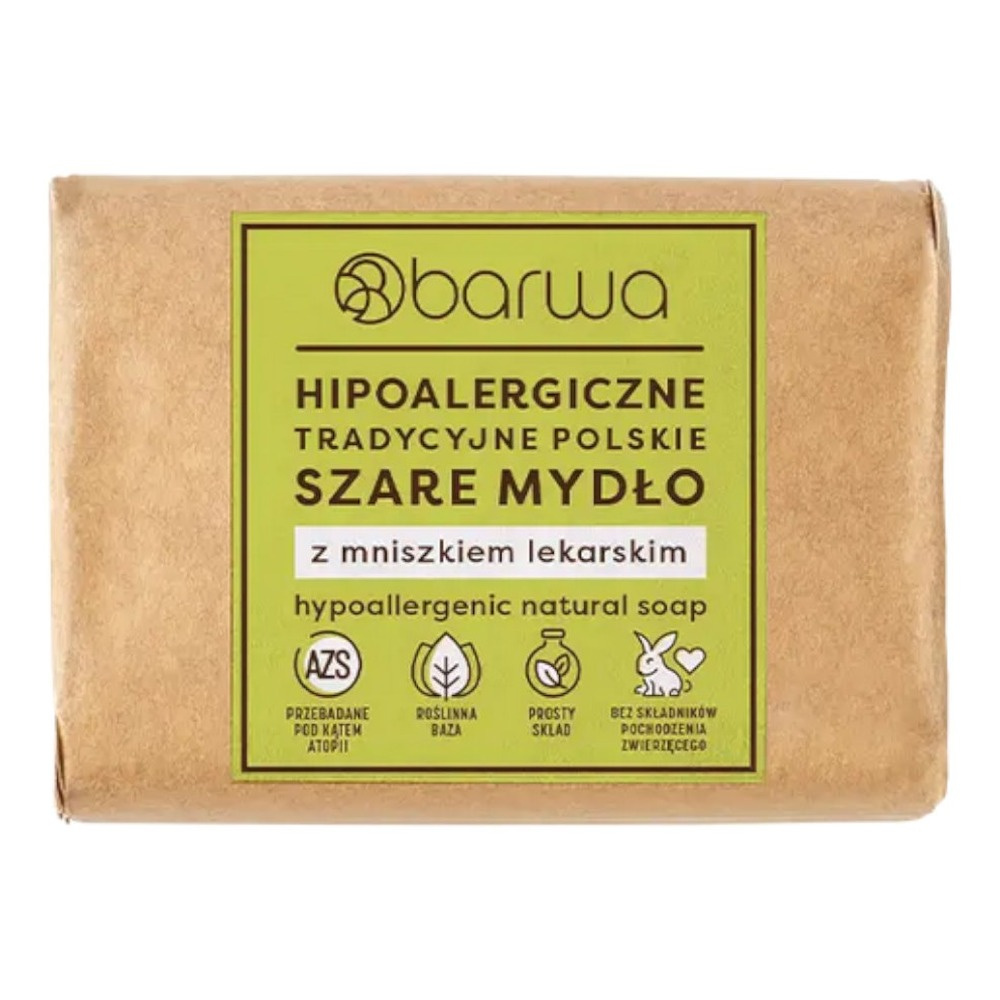 Barwa Hypoallergenic Traditional Polish Gray Soap with Dandelion Extract 100g
