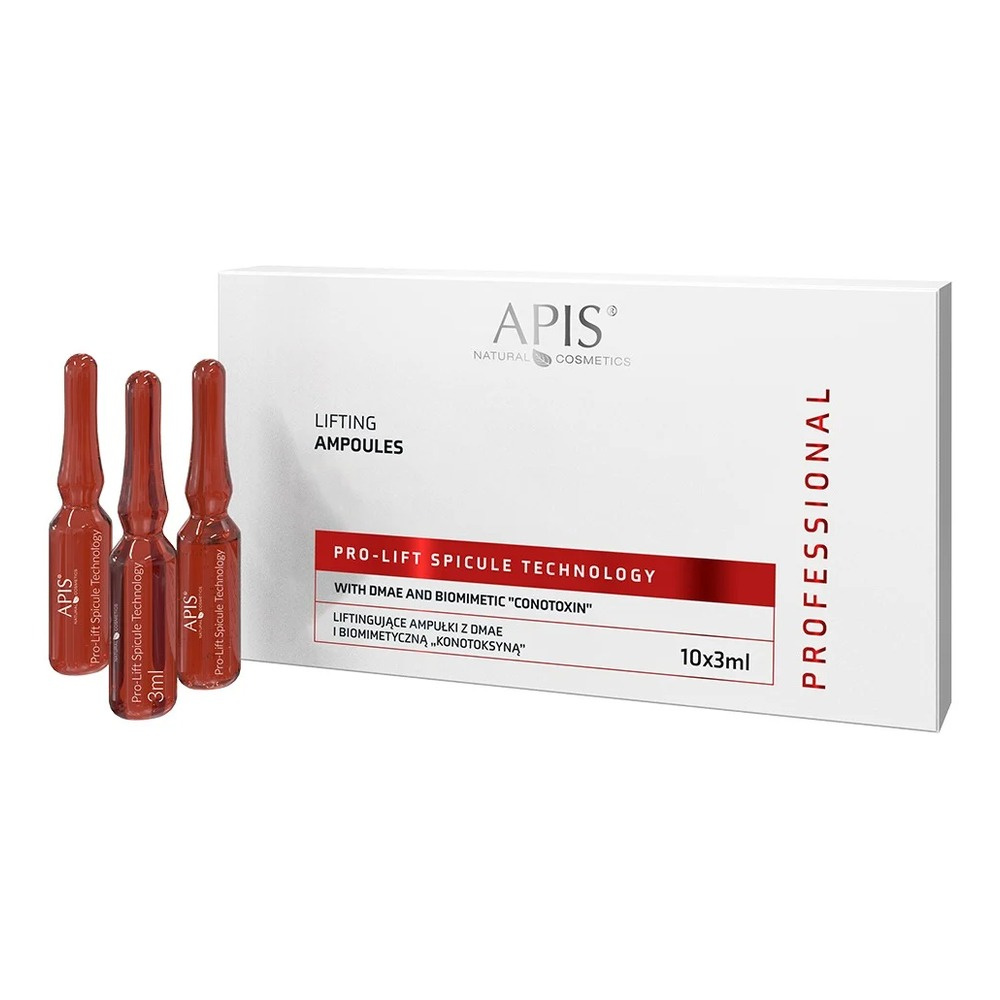 Apis Professional Pro-Lift Spicule Technology Lifting Ampoules with DMAE and Conotoxin 10x3ml