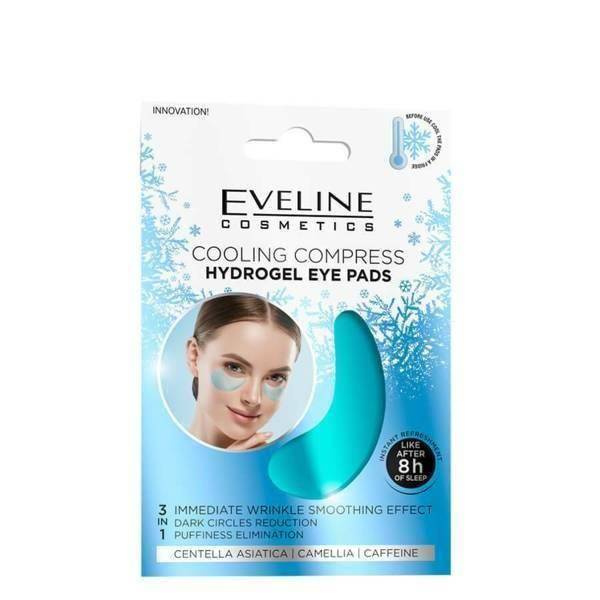 Eveline Ice Cooling Compress Hydrogel Smoothing Wrinkles Eye Pads 3in1