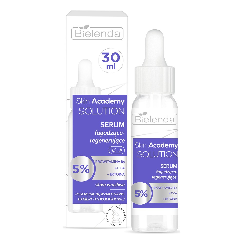 Bielenda Skin Academy Solution Soothing and Regenerating Serum for Sensitive Skin with Provitamin B5 Cica and Ectoin 30ml
