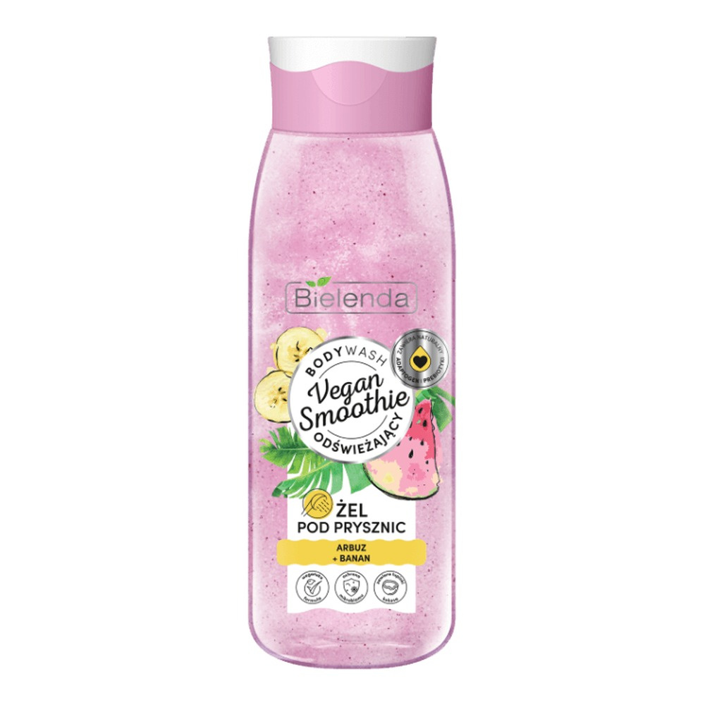 Bielenda Vegan Smoothie Refreshing Shower Gel with Watermelon and Banana 400g