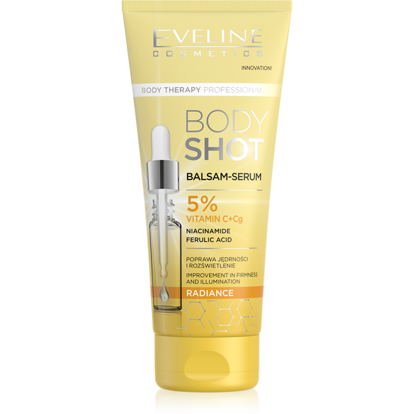 Eveline Therapy Professional Body Shot Illuminating Balm-Serum 5% Vitamin C and Cg Complex for Day and Night 200ml