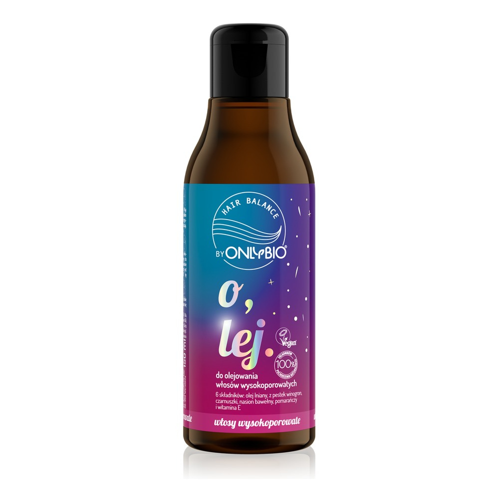 OnlyBio Hair Balance Vegan Oil for High Porosity Hair with Linseed Oil 150ml