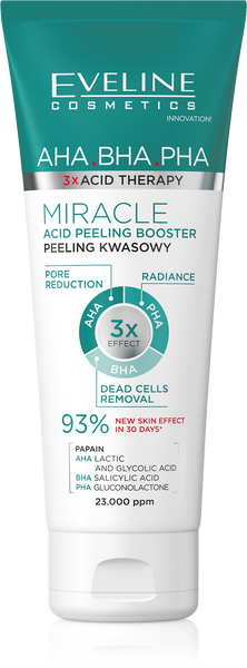 Eveline 3 X Acid Therapy AHA BHA PHA Miracle Acid Peeling 75ml