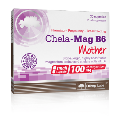 Olimp Chela Mag B6 Mama Magnesium Vitamin B6 for Pregnant and Breastfeeding Women 30 Pieces