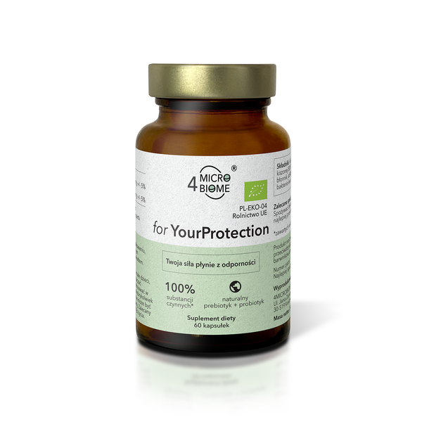 4 Microbiome for YourProtection Natural Prebiotic and Probiotic 60 Capsules
