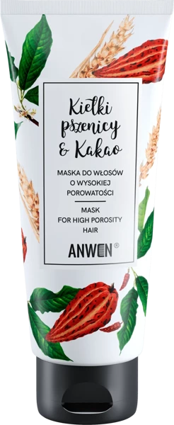 Anwen Wheat Germ and Cocoa Mask for High Porosity Hair 200ml