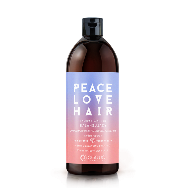 Barwa Peace Love Hair Mild Balancing Shampoo for Irritated and Oily Scalp 480ml