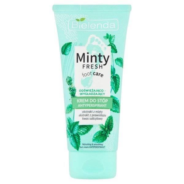 Bielenda Minty Fresh Foot Care Antiperspirant Cream Refreshing and Smoothing 100ml