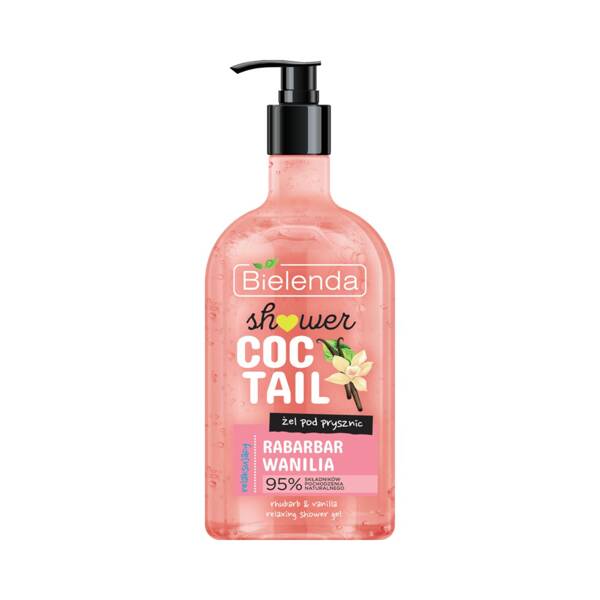 Bielenda Shower Coctail Relaxing Shower Gel Rhubarb and Vanilla 400ml