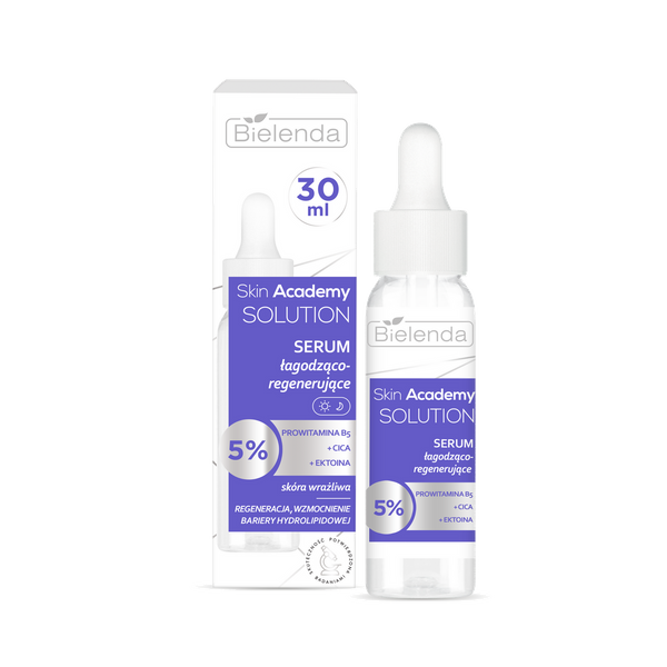 Bielenda Skin Academy Solution Soothing and Regenerating Serum for Sensitive Skin with Provitamin B5 Cica and Ectoin 30ml