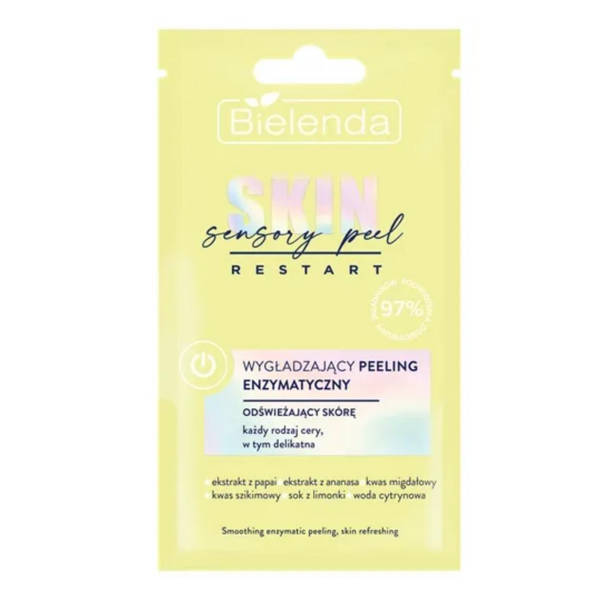 Bielenda Skin Restart Sensory Smoothing Peel Enzymatic Peeling Refreshing Skin for All Skin Types 8g