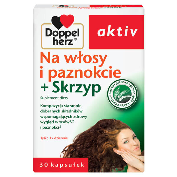 Doppelherz for Hair and Nails + Horsetail Revitalizes Hair and Nails 30 Tablets