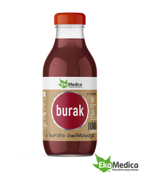 EkaMedica Natural 100% Beetroot Juice without Added Sugar 300ml