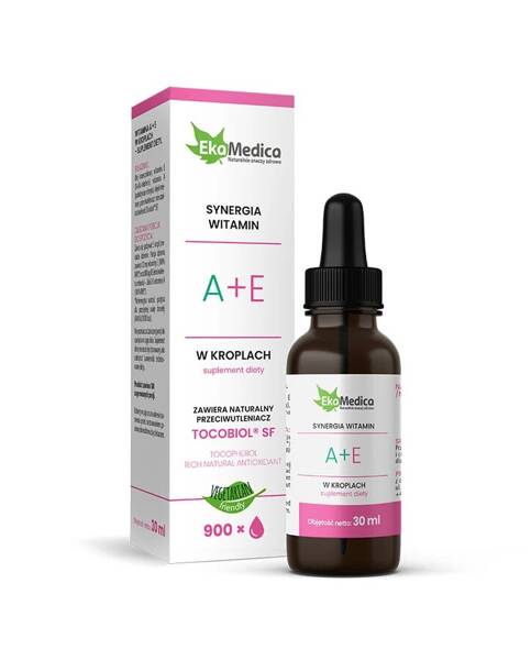 EkaMedica Vitamin A + E In Drops. Tocopherol Mixture 30ml