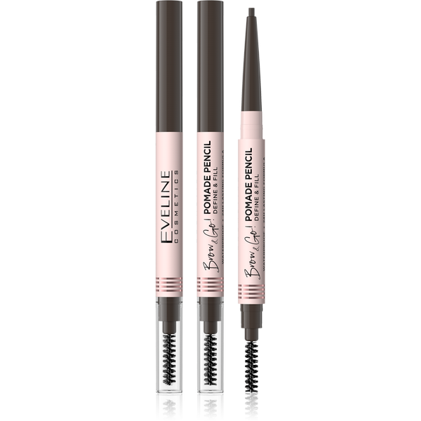 Eveline Brow & Go Waterproof Pomade Eyebrow Pencil Dark Brown 1 Piece