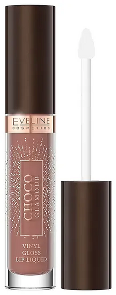 Eveline Choco Glamour Vinyl Liquid Lipstick with Glossy Lips Effect No.1 Ruby Chocolate 4.5ml