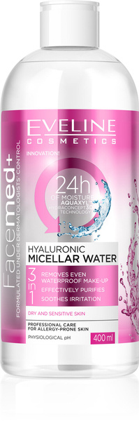 Eveline Facemed+ Hyaluronic Micellar Liquid 3in1 400ml