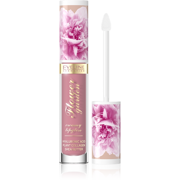 Eveline Flower Garden Creamy Lip Gloss No.01 Delicate Rose Vegan 4.5ml