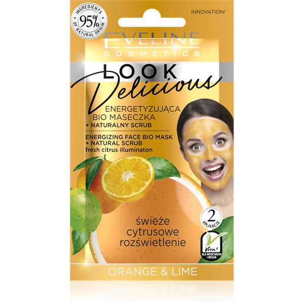 Eveline Look Delicious Energizing Bio Mask Natural Peeling with Orange and Lime 10ml