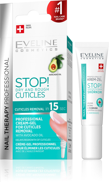 Eveline Nail Therapy Professional Cream-Gel for Removing Cuticles 12ml
