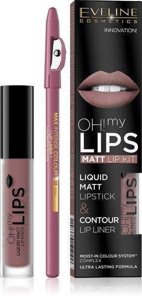 Eveline  Oh My Lips Matt Lipstick Liquid Crayon No 04 Sweet Lips 1 Piece