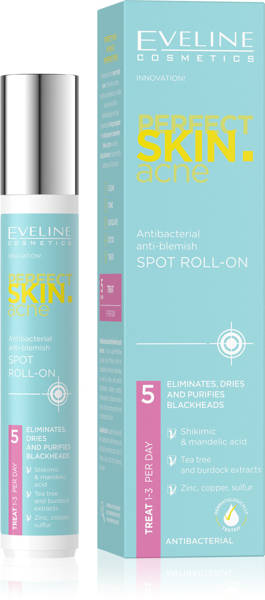 Eveline Perfect Skin Acne Spot Roll-On for Imperfections for Problematic Skin 15ml