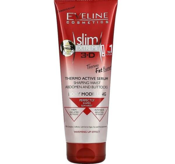 Eveline Slim Extreme Thermo Active Serum Shaping Waistline Stomach Buttocks 250ml