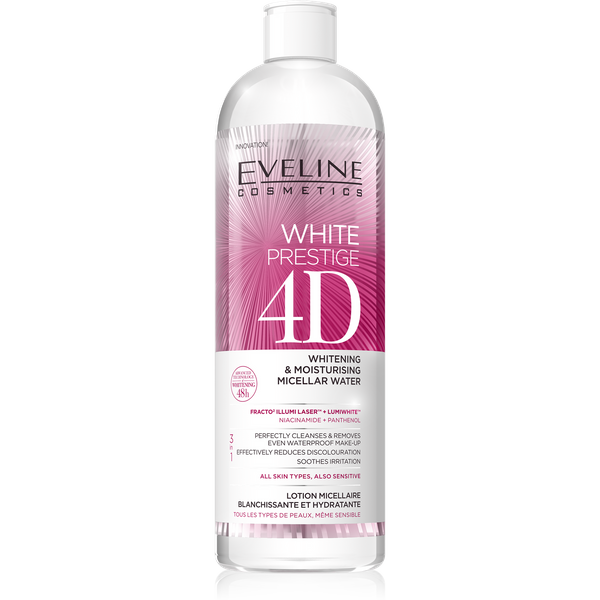 Eveline White Prestige 4D Whitening & Moisturising Micellar Water 500ml