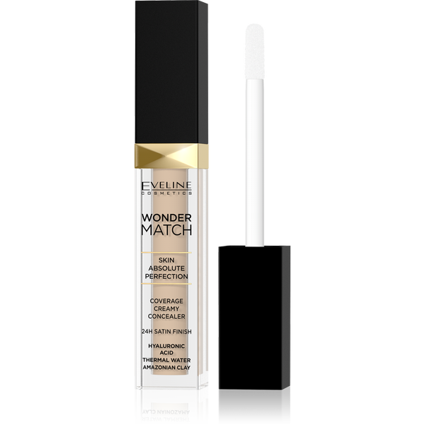 Eveline Wonder Match Light Liquid Concealer with Hyaluronic Acid No.25 Sand Nude 7ml