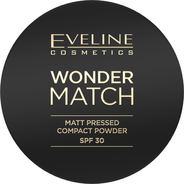 Eveline Wonder Match Matte Pressed Powder with Protective Filter SPF30 No. Medium Beige 8g