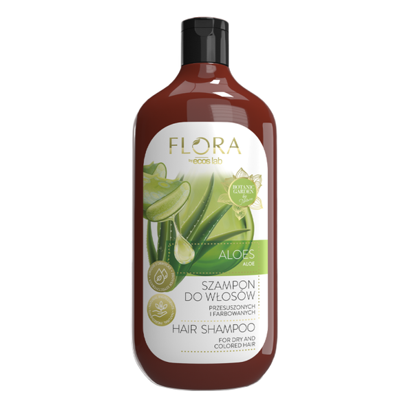 Flora by EcosLab Aloe Shampoo for Dry and Colored Hair 500ml