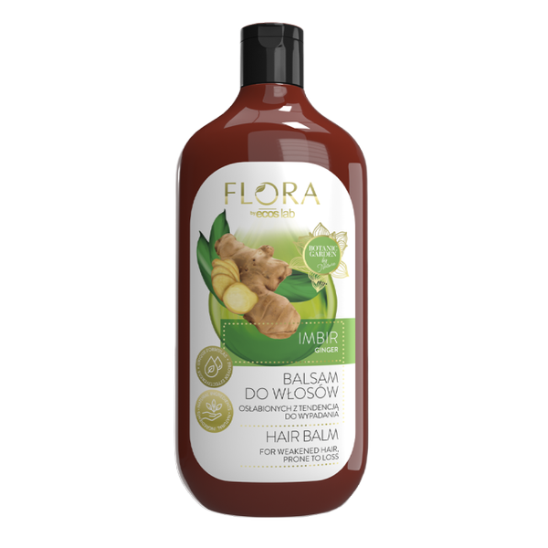 Flora by EcosLab Ginger Balm for Weakened Hair Prone to Loss 500ml