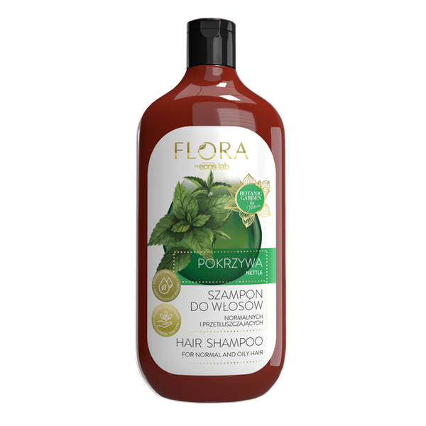 Flora by EcosLab Nettle Shampoo for Normal and Oily Hair 500ml